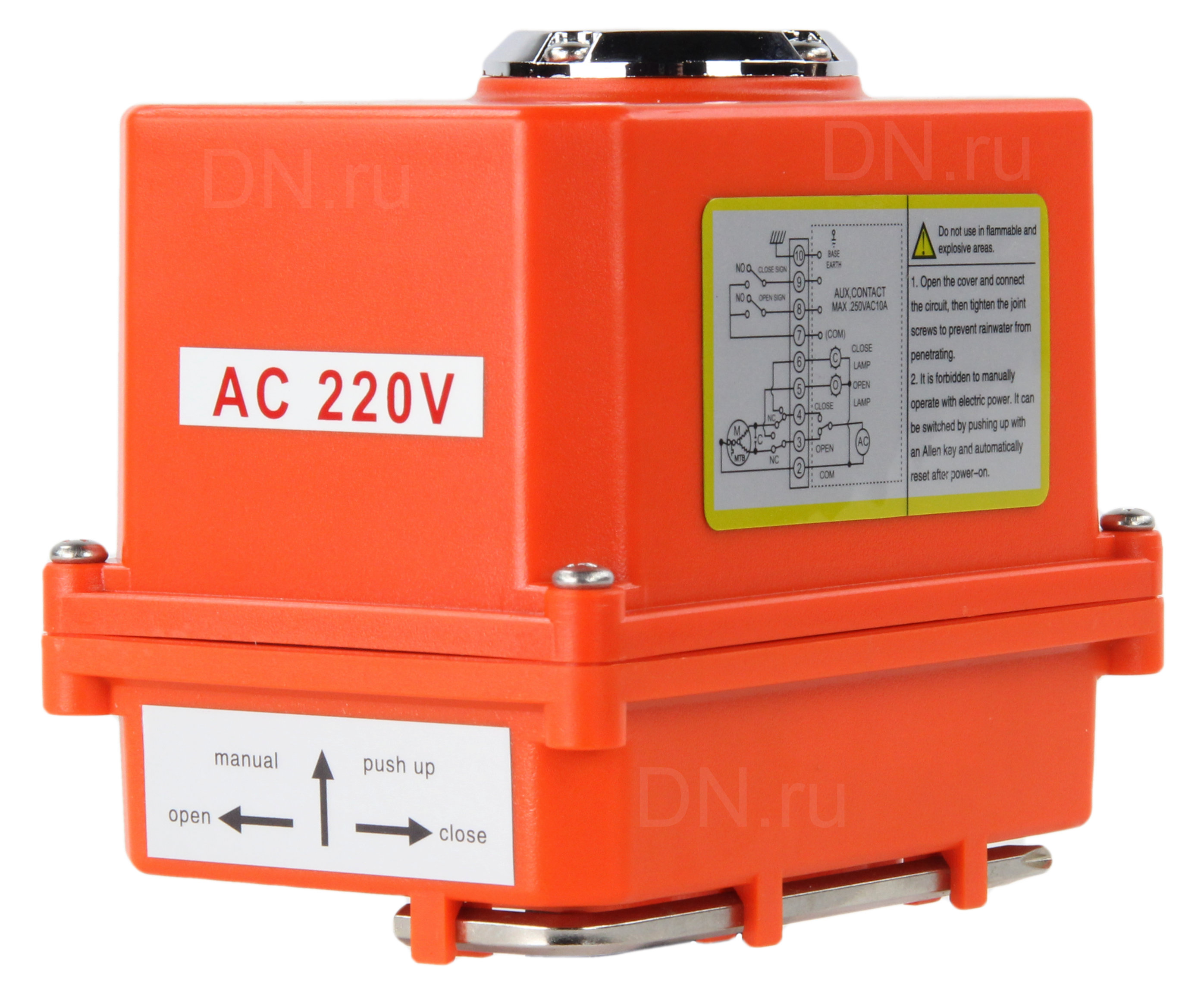 Электропривод четвертьоборотный DN.ru QT-N-003EM-O1-220VAC-У1 MINI 220В
