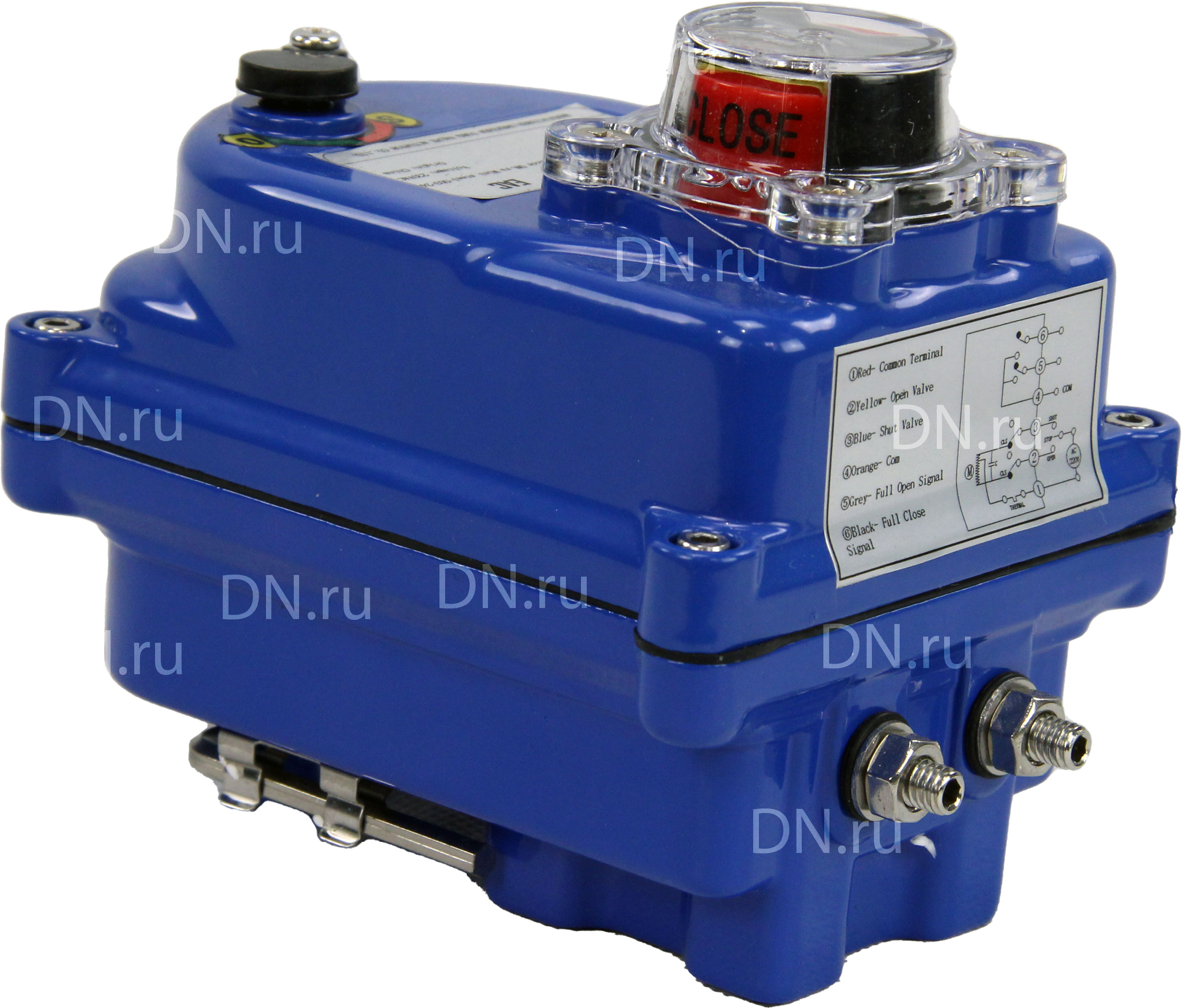 Электропривод четвертьоборотный DN.ru QT-N-003EM-O1-220VAC-У1 blue 220В