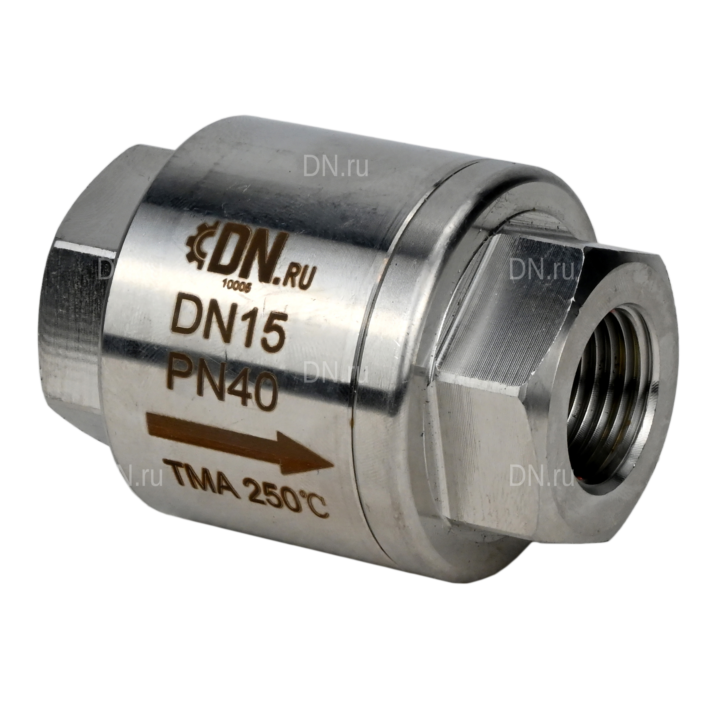Конденсатоотводчик термостатический DN.ru STS3131P-T 1/2″ Ду15 Ру40 резьбовой, корпус - нержавеющая сталь AISI 304, уплотнение - PTFE